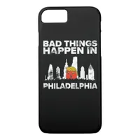 Bad Happen Philadelphia Halloween Spooky Trumpkin iPhone 8/7 Case
