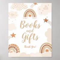 Boho Rainbow Books and Gifts Sign