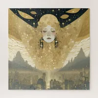 City of Angels Woman in Gold Jigsaw Puzzle