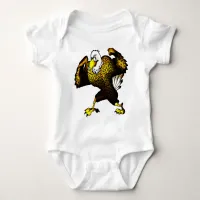 Cartoon Fighting Eagle Baby Bodysuit