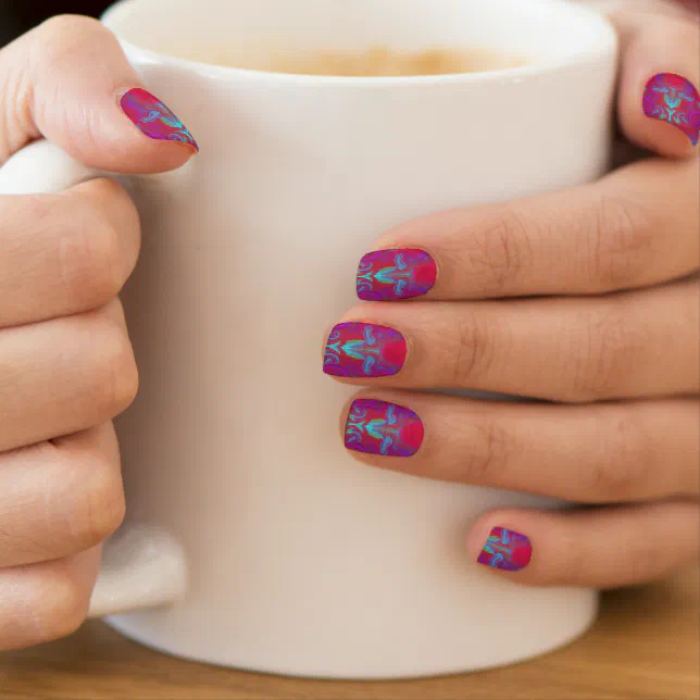 Kaleidoscopic symmetry minx nail art