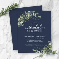 BUDGET Navy Blue Eucalyptus Bridal Shower