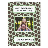 Jumbo Sized Happy Father's Day, Family Photo   Car Card