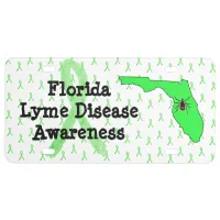 Florida Lyme Disease Awareness Front License Plate