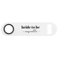 Bride to Be Custom Name Bar Key