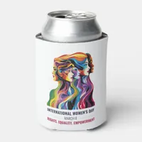 Women Faces Art | International Women's Day | IWD Can Cooler