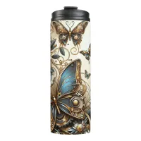 Vintage Steampunk Butterflies  Thermal Tumbler