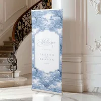 Elegant Chinoiserie Wedding Welcome ID1094 Retractable Banner