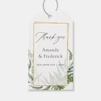 Watercolor Geometric Eucalyptus Wedding Gift Tags