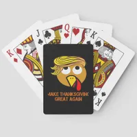 Happy Thanksgiving Day Poker Cards