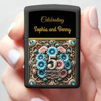 Celebrating 5th Anniversary of Beauty and Elegance Zippo Lighter