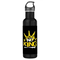 No King Vintage Style Stainless Steel Water Bottle
