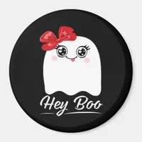 Cute Hey Boo Halloween Magnet