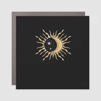 Whimsigoth Sun Moon Space Classic Car Magnet