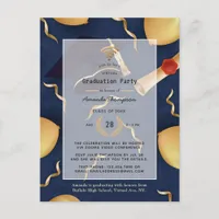 Virtual Graduation Party Invitation Postcard