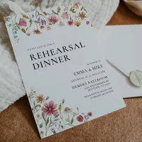 Wildflower Rehearsal Dinner Invitation