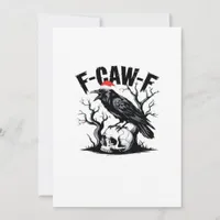 F-Caw-F Essential Funny Quote Holiday Card