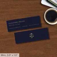 Simple Elegant Attorney at Law Mini Business Card