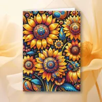 Wishing You a Beautiful Day | Sunflower Art Card