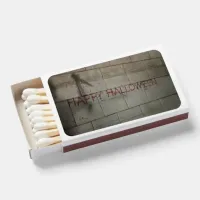 Bloody Happy Halloween Writing on Wall Matchboxes