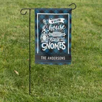 This House Is Guarded By Magical Gnomes Custom Garden Flag