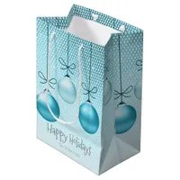 Christmas Ornaments Turquoise ID251 Medium Gift Bag