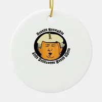 Halloween Trumpkin Pumpkin Classic Ceramic Ornament