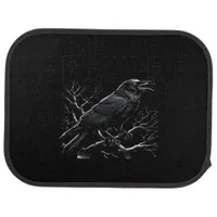 Crow, F-Caw-F Funny Bird Minimal Clean Car Floor Mat