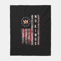 No Kings In America Minimal Clean Fleece Blanket