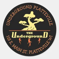 The Underground Vaping Shop Logo stickers