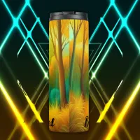 Boho Soul Unveiled Green and Yellow monogram | Thermal Tumbler