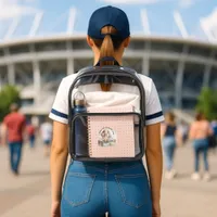 Cute Goat in Bubblebath  Clear Backpack