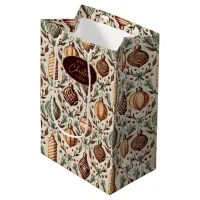 Earth Tones Christmas Pattern#12 ID1009 Medium Gift Bag