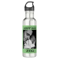 Best Dad Ever | Personalized Photo  Stainless Steel Water Bottle