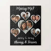 Marry Me?  Six Photo Template Proposal Jigsaw Puzzle