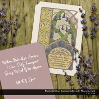 Bluebells Mean Everlasting Love Art Nouveau Card