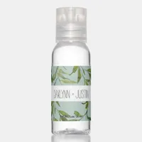 Watercolor Leaves Monogram Hand Sanitizer