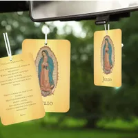 Catholic Our Lady of Guadalupe Mexican Prayer Air Freshener