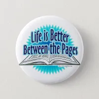 Between the Pages Blue Style Button