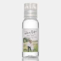 Our Adventure Begins Photo Wedding Save the Date Hand Sanitizer