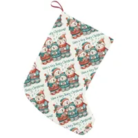 Cute Polar Bears Sing Have a Very Beary Christmas! Small Christmas Stocking