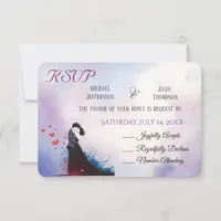 La Dolce Vita French Inspiration Classic 1940s  RSVP Card