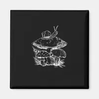 Cottagecore Aesthetic Mushroom Snail Fungi Goblinc Magnet