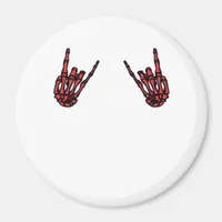 Skeleton Hand Heart Roll & Red Classic  Magnet