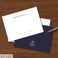 Simple Elegant Attorney Law Firm Note Card