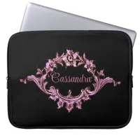 Vintage Victorian Romantic Steampunk Personalized Laptop Sleeve