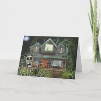 Halloween Haunted House Card