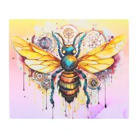 *~* Bee Mandala  Rainbow SC5  Fantasy Metal Print