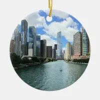 Chicago, Illinois Christmas Keepsake Souvenir Ceramic Ornament