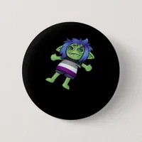 Goblincore Asexual Pride Goblin Classic Button